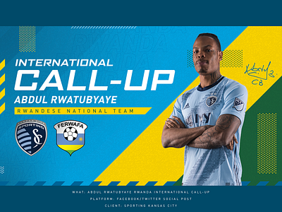 Rwanda Intl Call-up - Sporting KC