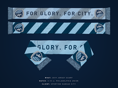2019 Sporting KC Jersey Scarf design kansas city mls scarf soccer sporting kc sports