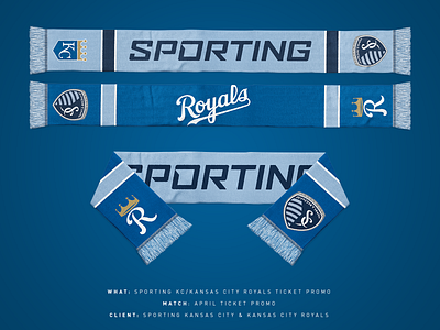 Sporting KC/Royals Ticket Scarf baseball kansas city mls royals scarf soccer sporting kc sports