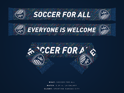 Soccer For All - Sporting KC Scarf
