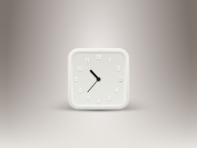 Clock Icon clock icon illustrator light rubber vector white