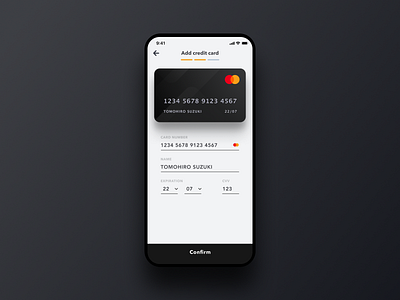 Daily UI Challenge #002 Credit Card Checkout app black card checkout cool credit card form master card mobile payment purchase simple simple clean interface ui white