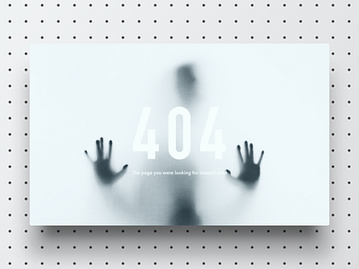 Daily UI Challenge #008 404 Page 404 404 page clean clear empty state error glass horror light minimal scary simple terrible ui unknown web white window