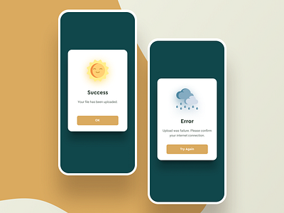 Daily UI Challenge #011 Flash Message app clean cool daily ui dailyui error feedback fine flash message interaction ios iphone minimal mobile modal popover popup rain ui weather