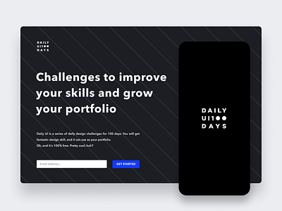 Daily UI Challenge #052 Logo Design black branding daily ui dailyui design ios iphone landing page logo mobile simple simple clean interface square subscribe typography visual web