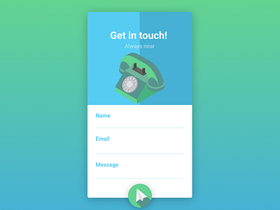 Daily Ui 028 - Contact Us