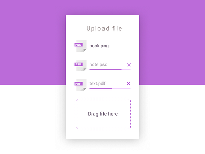 Daily UI 031 - File Upload by Sonya on Dribbble