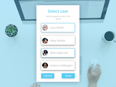 Daily UI 064 - Select User