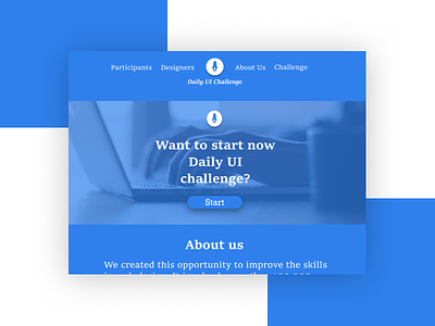 Daily UI 100 - Landing page challenge dailyui dailyuichallenge design landing page ui uidesign ux uxdesign webdesign