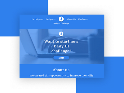 Daily UI 100 - Landing page