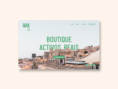 Rax website design graphic design ui