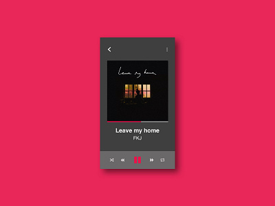 #009: Music player challange dailyui design music player ui uidesign