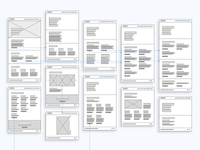 Wireframes - Corporate Website corporate low fidelity ui ux website wireframes wireframing