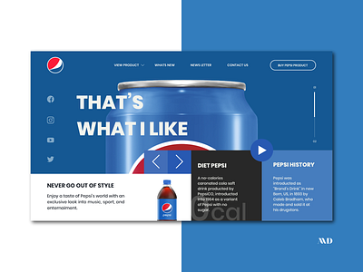 PepsiCO - Restyling Inspiration concept design inspiration ui ui design uidesign uiux ux ux design uxdesign uxui webdesig