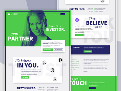 Website - Venture Capital Firm typography venture capital webdesign website