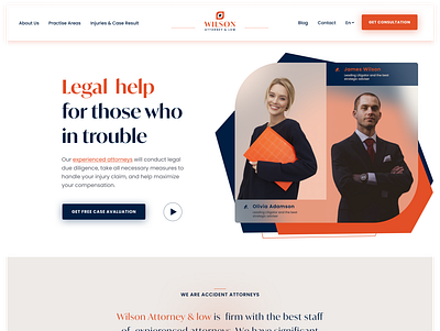 Legal Services Website Redesign attorneys layout logo design low typogaphy uxui web design websites