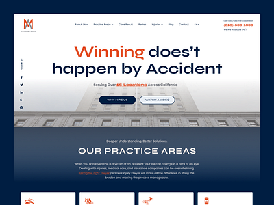 Legal Services Website Redesign attorneys homepage layout low typography ui ux