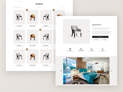 Interior and Furniture Design Studio UI chairs e commerce furniture industrial design interior design interiors uiux web catalogue web design