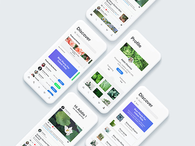 UI Design for a social media app for gardeners and plant lovers app gardener gardening india plantlover socialmedia ui uidesign ux uxdesign
