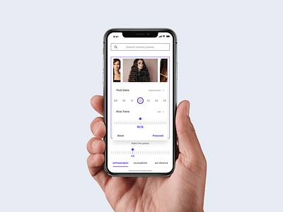 Screen from appointment booking app appointment booking assam illustration india ios app design ui design user interface