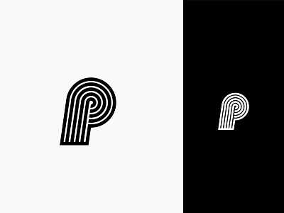 "P" Lettermark assam branding design geometric logo geometry india lettermark logo logo design logomark minimal logo typography