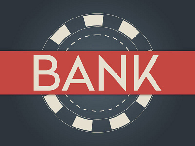 Throwback Bank bank logo poker