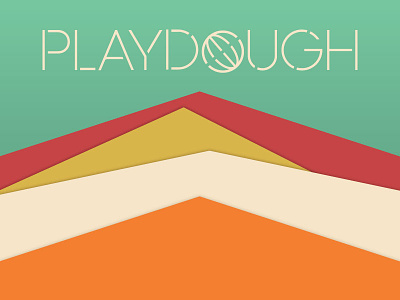 Playdough Logo Fun brand colors concept logo