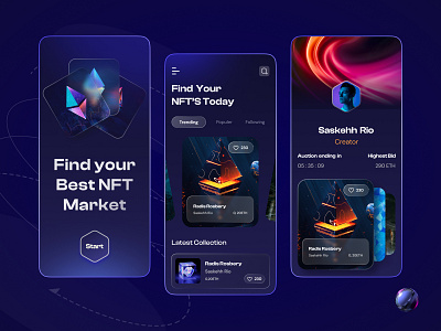 Best Trending NFT Marketplace Mobile App UI UX Design app design marketplace mobile app nft nft app nft art nft marketplace nft marketplace mobile app nft mobile app nfts trending ui ui design uiux uiux design ux ux design