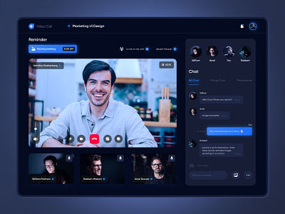 Online Video Calling Website UI UX Design