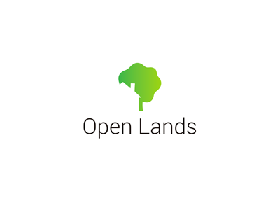 Open Lands brand identity logo