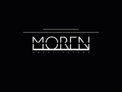 Moren Architecture branding design graphic logo