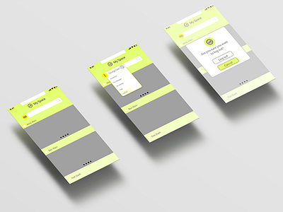 My space app app design design graphic menu bar menu design menu icon ui uiux