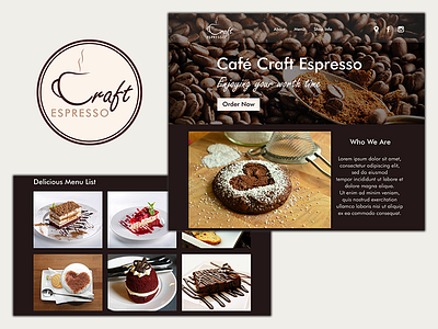 Craft Espresso branding dailyui dailyui 003 design dribbble graphic homepage landing page logo marketing page ui web website