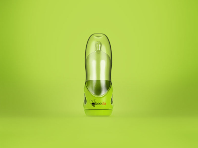 Beedo Baby Bottle baby bottle green id industrial design keyshot product design render silicone