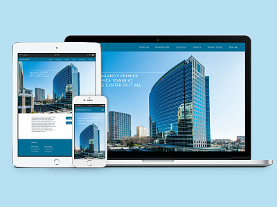 555 City Center Website Re-Design web design