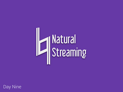 Natural Streaming - Daily Logo Challenge Day Nine branding dailylogochallange logo