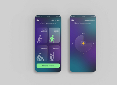 FitBit part1 fitbit glass graphic design sport ui ux