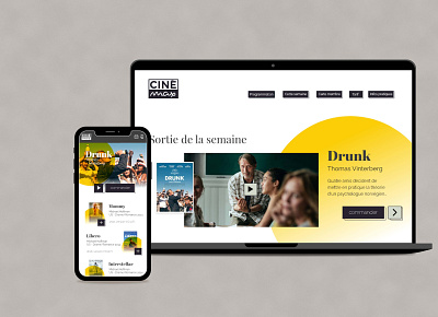 "Cinema d'auteur" homepage branding design graphic design ui