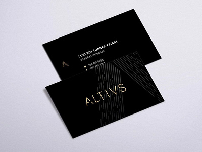 Altius branding business card
