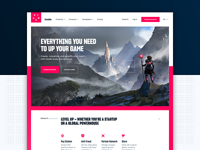 Full Xsolla Home Page Design