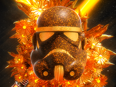 MAY THE 4TH BE WITH YOU 3d art abstarct concept art golden graphic art illustration may the 4th be with you render sci fi star wars universe
