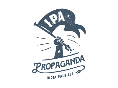 Propaganda IPA beer fist ipa iron bird logo propaganda