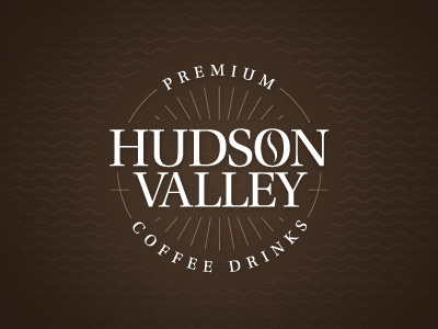 Hudson Valley Coffee Logo coffee drinks grajon hudson logo packaging premium valley