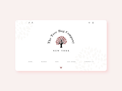 The Tree Bag Company Homepage brand identity design elegant fashion website homepage logo minimal ui ux webdesign website whitespace