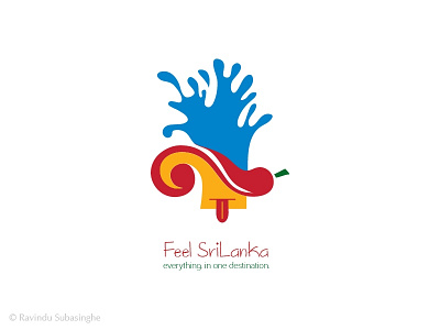 Feel Sri Lanka Logo brand identity branding culture heritage leisure logo logo design primary colors sri lanka