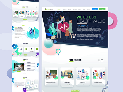 Home Page Design graphic design ui