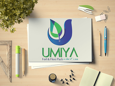 Umiya Flexi Pack design logo