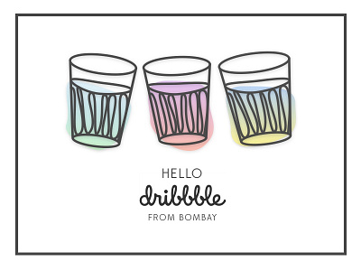 Hello Dribbbble! bombay chai first shot india mumbai