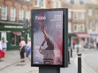 Paleo Festival concert design flyer graphism illustration illustrator music photoshop