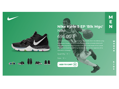 Kyrie Irving Nike Concept adobe xd basket basketball concept design graphism illustration shoes